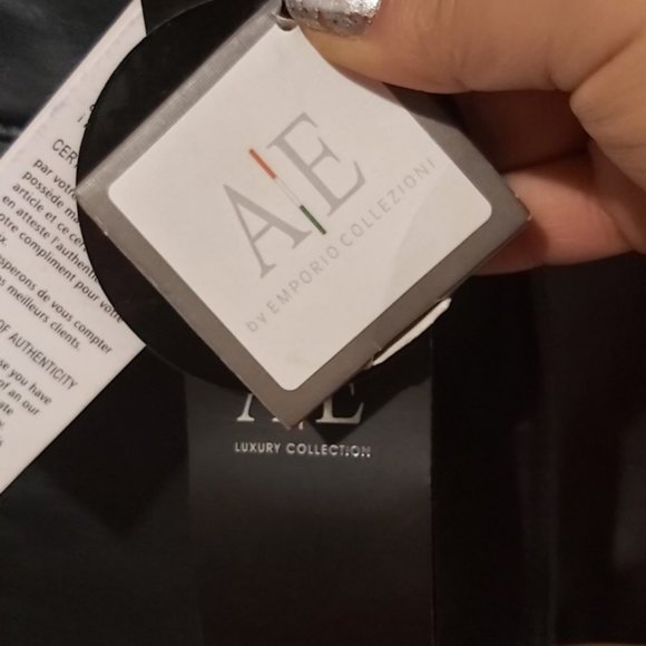 NWT EMPORIO ARMANI Dress Leather Jacket authenticM - Picture 3 of 16